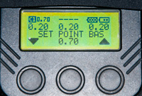 Setpoint bas sur console Vision